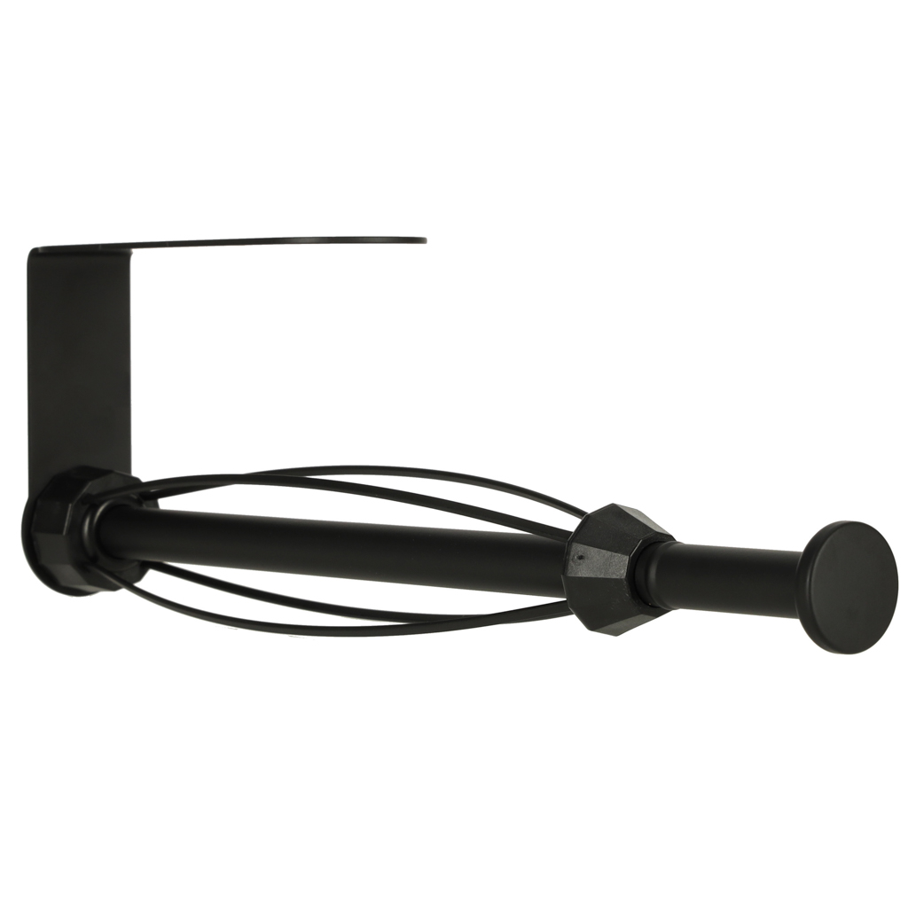 Wieszak uchwyt na ręcznik papierowy kuchenny obrotowy loft czarny - obrazek 3