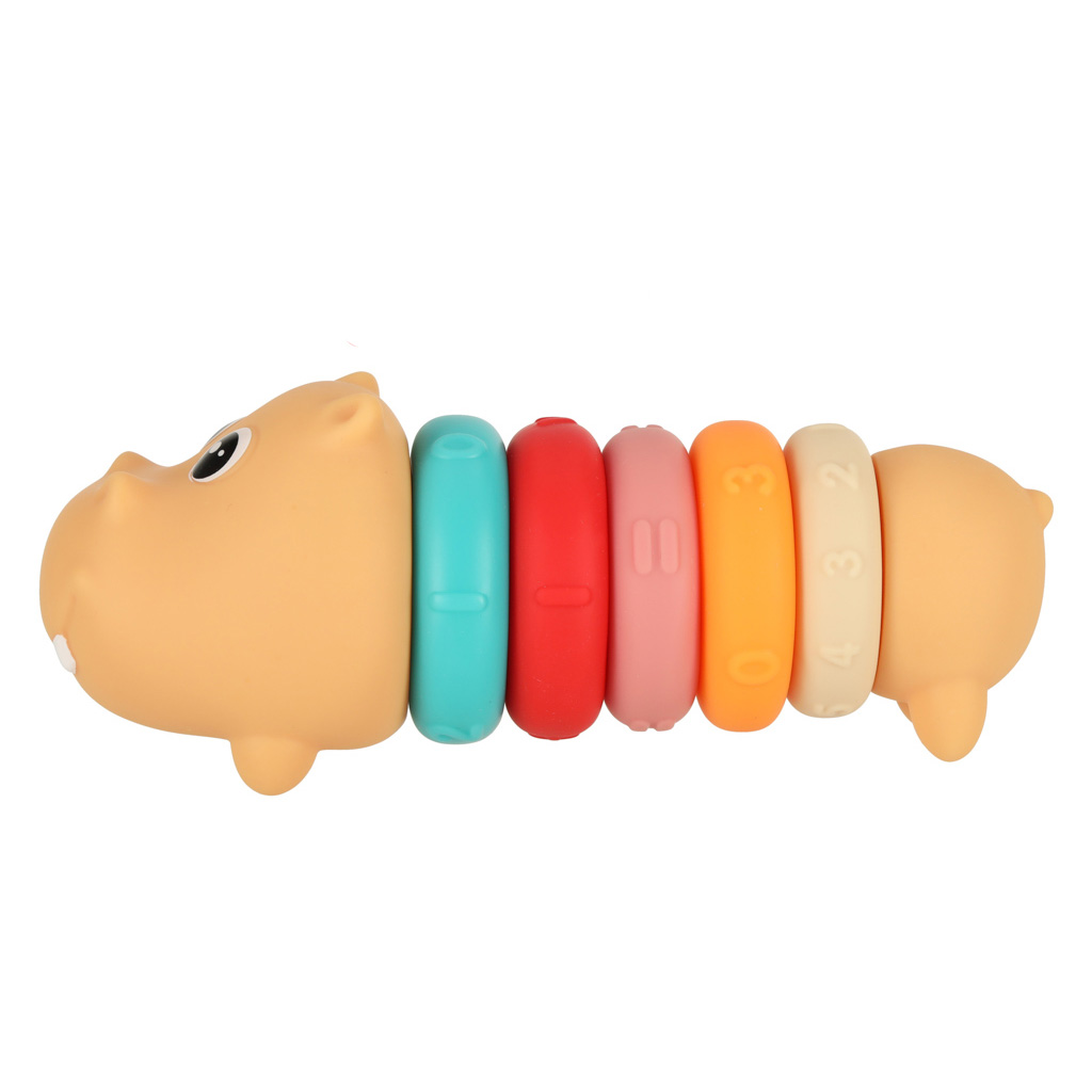 Hipopotam klocki sensoryczne edukacyjne miękkie układanka dopasowywanie - obrazek 5