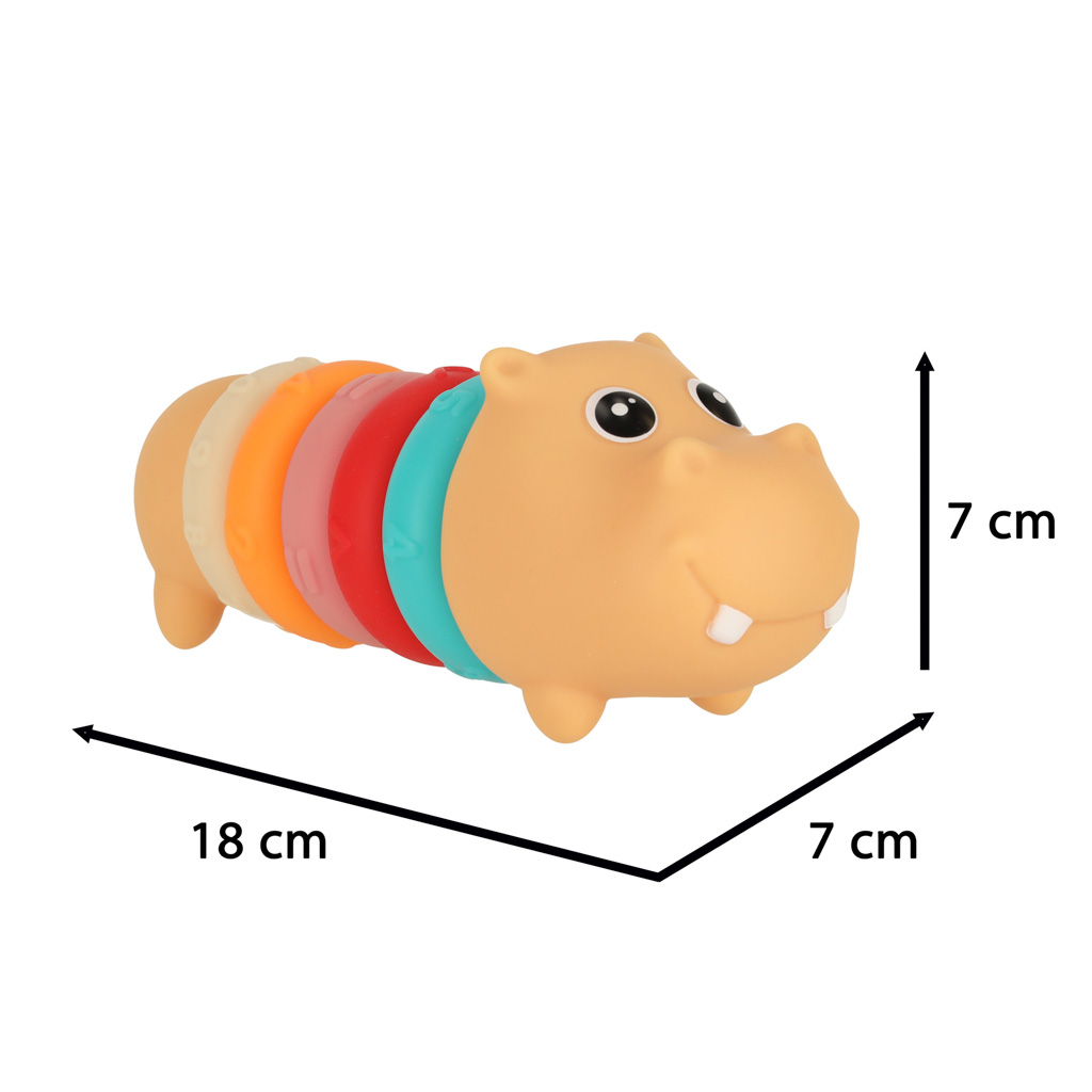Hipopotam klocki sensoryczne edukacyjne miękkie układanka dopasowywanie - obrazek 7
