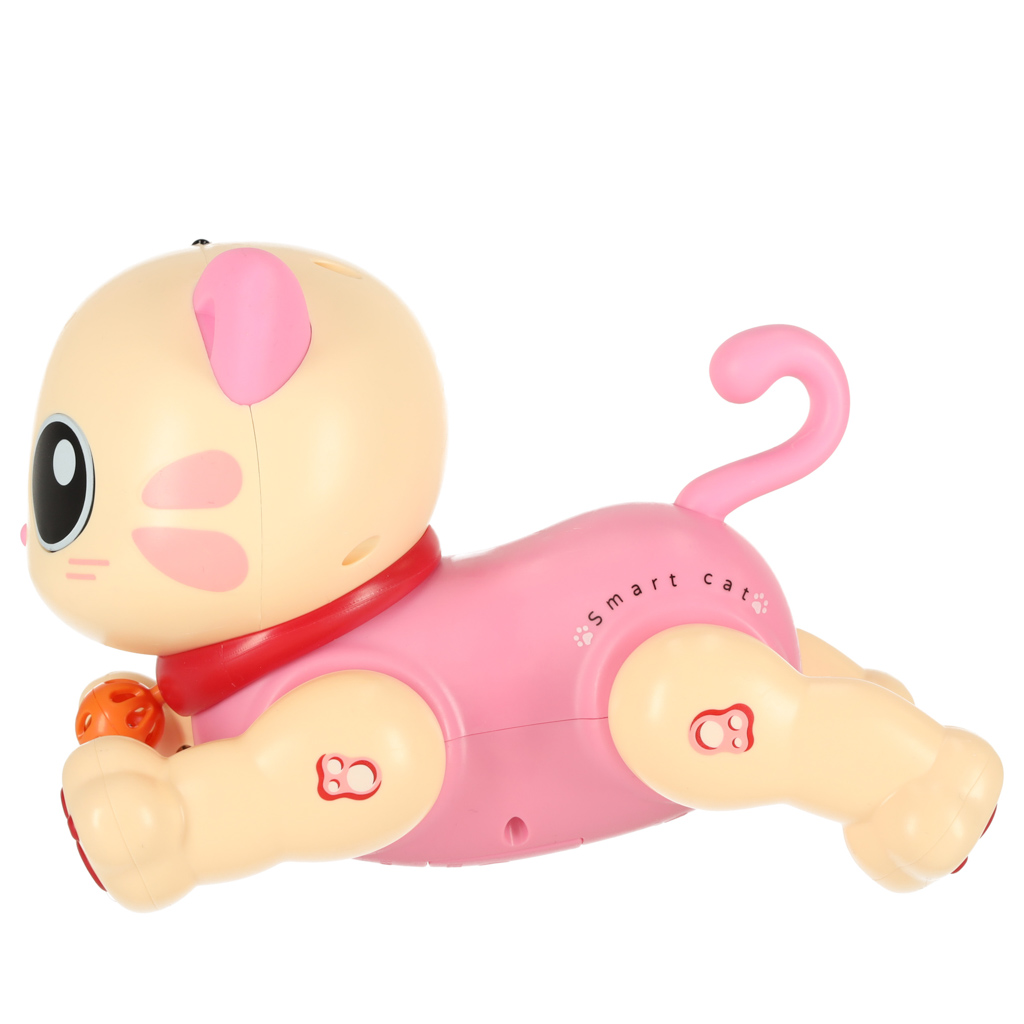 Kot kotek interaktywny zdalnie sterowany na pilota RC robot skacze różowy - obrazek 5