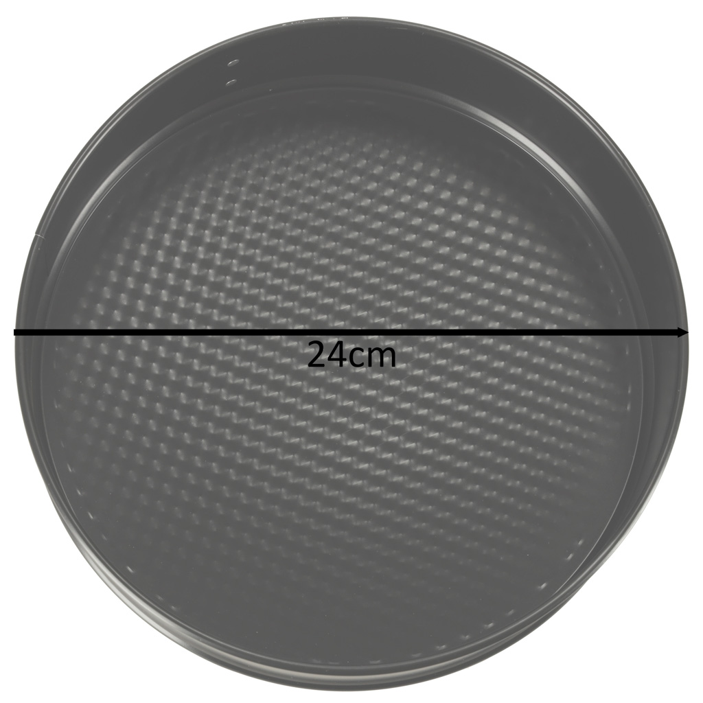 Tortownica forma do pieczenia z odpinanym rantem 24cm czarna - obrazek 3