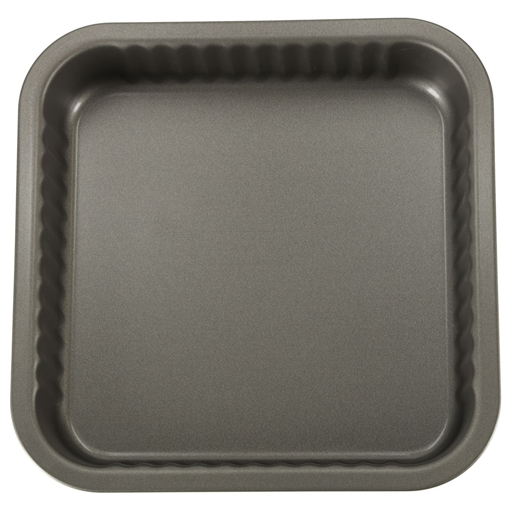Blacha do pieczenia tortownica forma do ciast wypieków 24cm x 24cm szara - obrazek 3