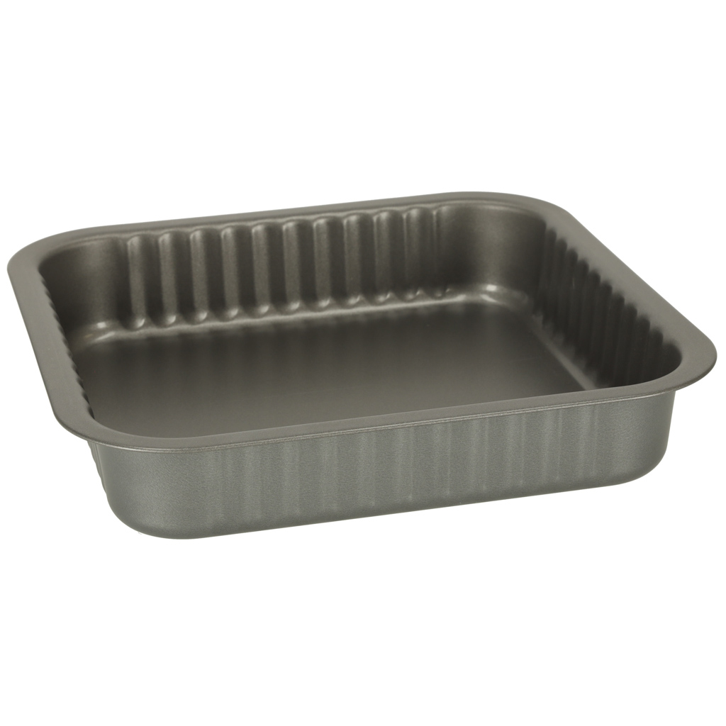 Blacha do pieczenia tortownica forma do ciast wypieków 24cm x 24cm szara - obrazek 4