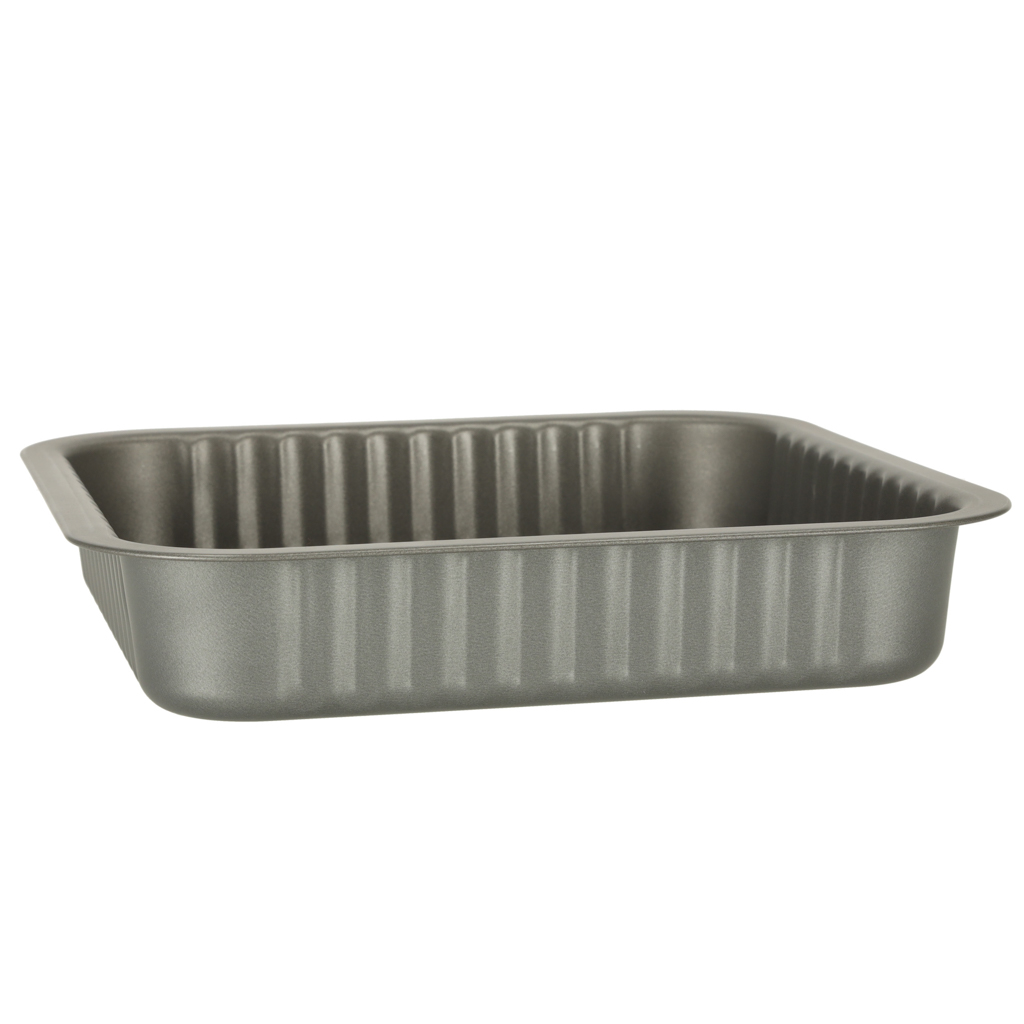 Blacha do pieczenia tortownica forma do ciast wypieków 24cm x 24cm szara - obrazek 5