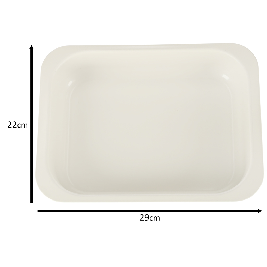 Blacha do pieczenia tortownica forma do ciast wypieków tłoczona 29cm x 22cm x 6cm brązowa - obrazek 6