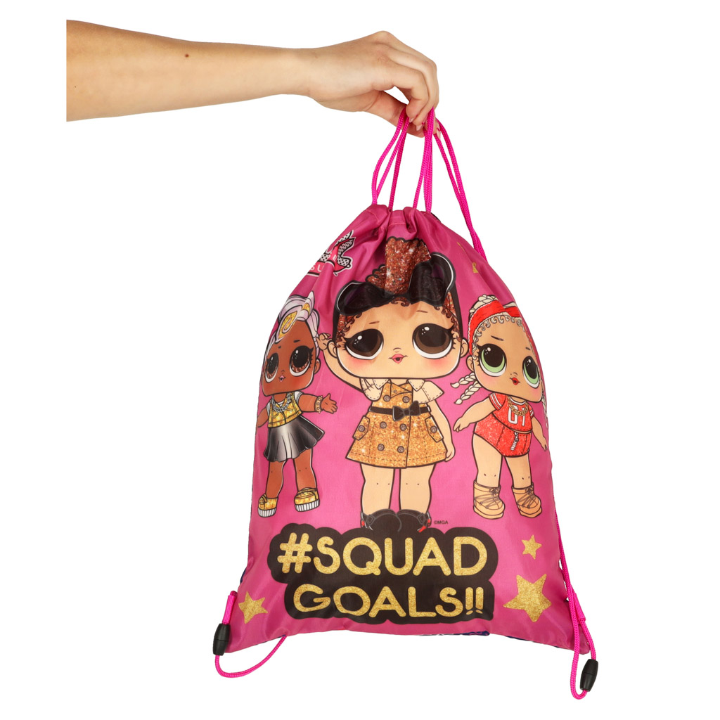 Plecak worek na buty wf LOL SURPRISE różowy - obrazek 3