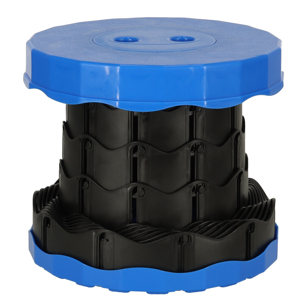 Krzesło składane taboret teleskopowy turystyczny przenośny niebieski 200kg - obrazek 4