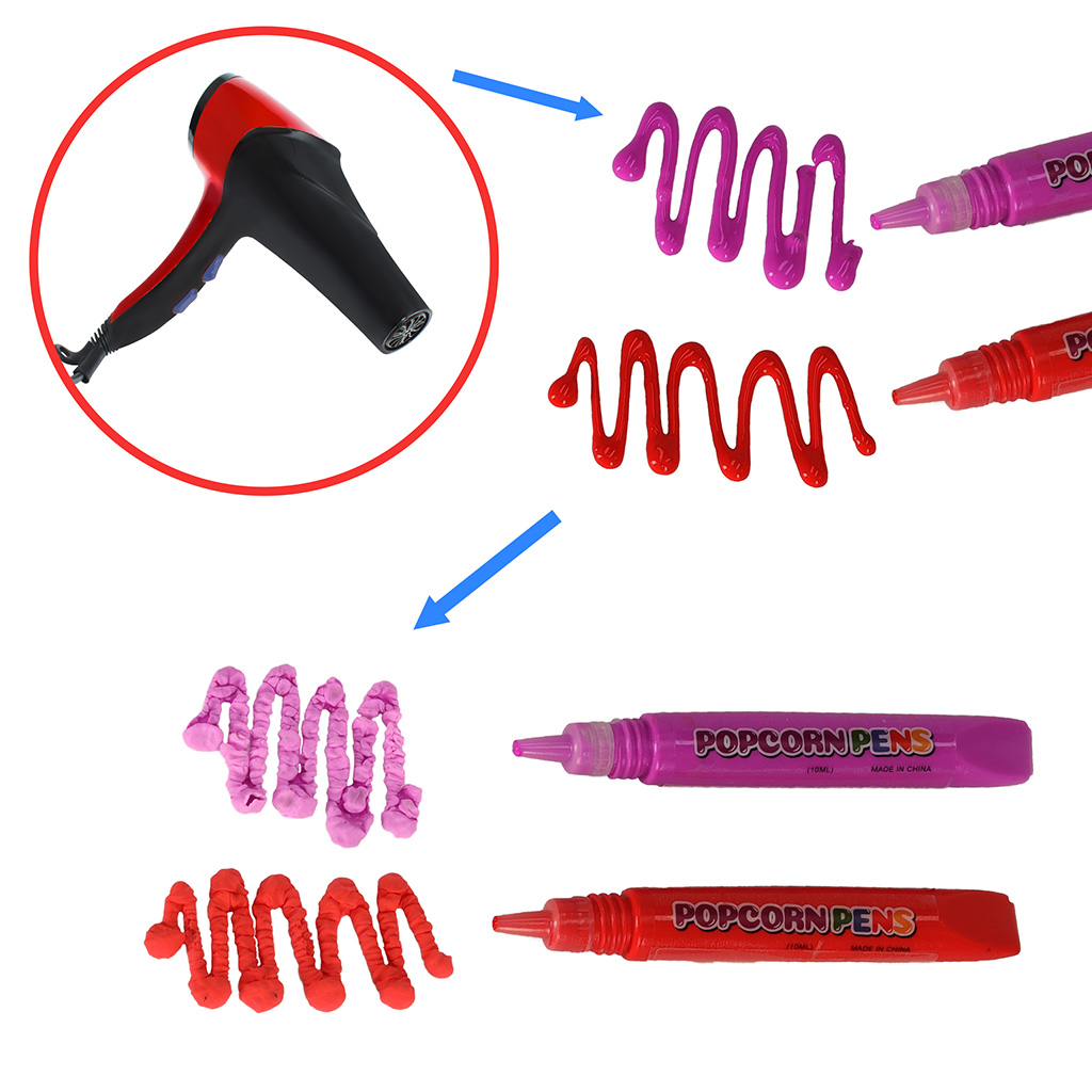 Mazaki flamastry efekt 3D pęcznieją jak popcorn 6 kolorów