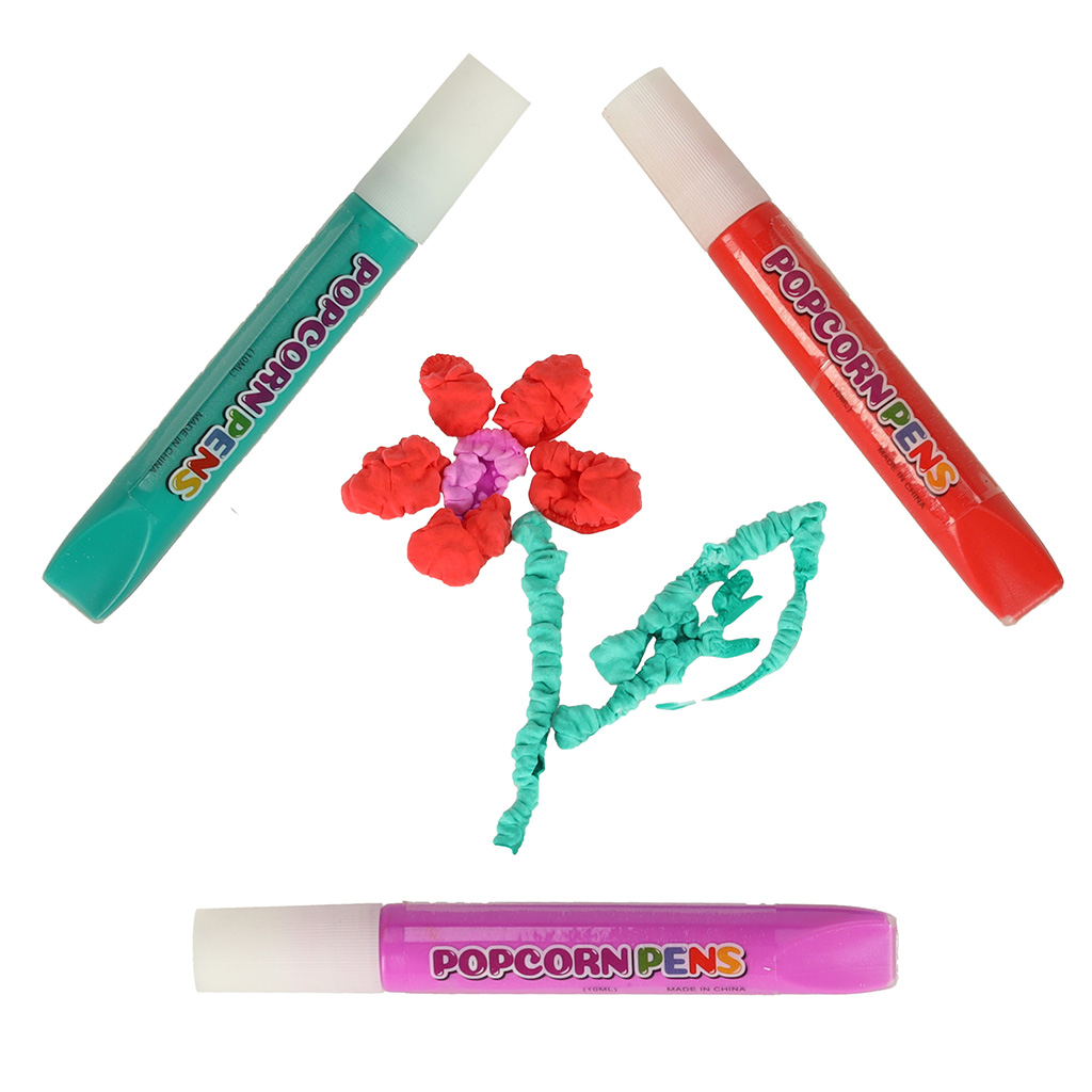 Mazaki flamastry efekt 3D pęcznieją jak popcorn 6 kolorów - obrazek 3