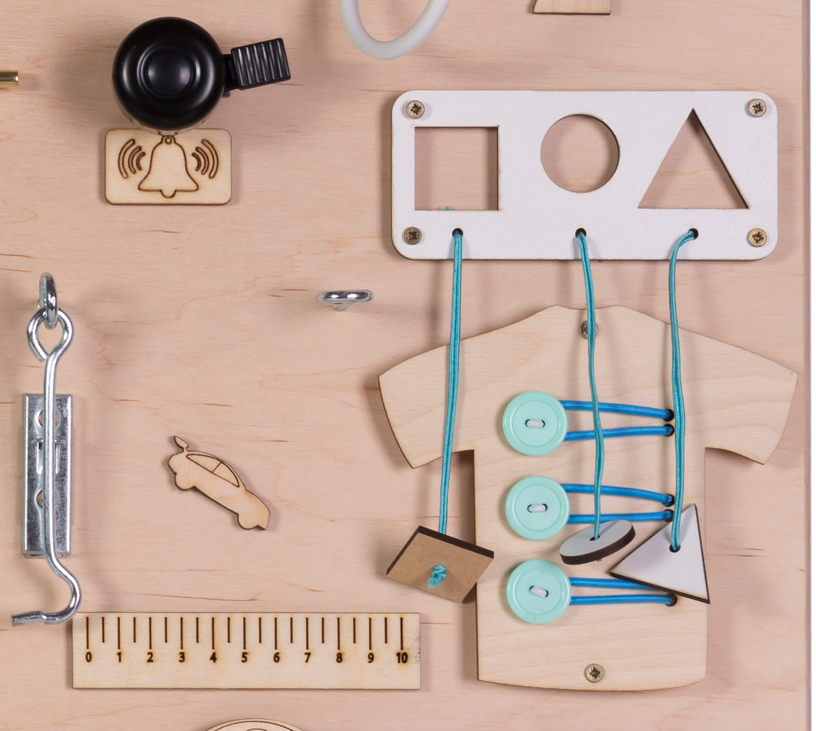 Tablica manipulacyjna drewniana 75 x 50 cm - obrazek 3