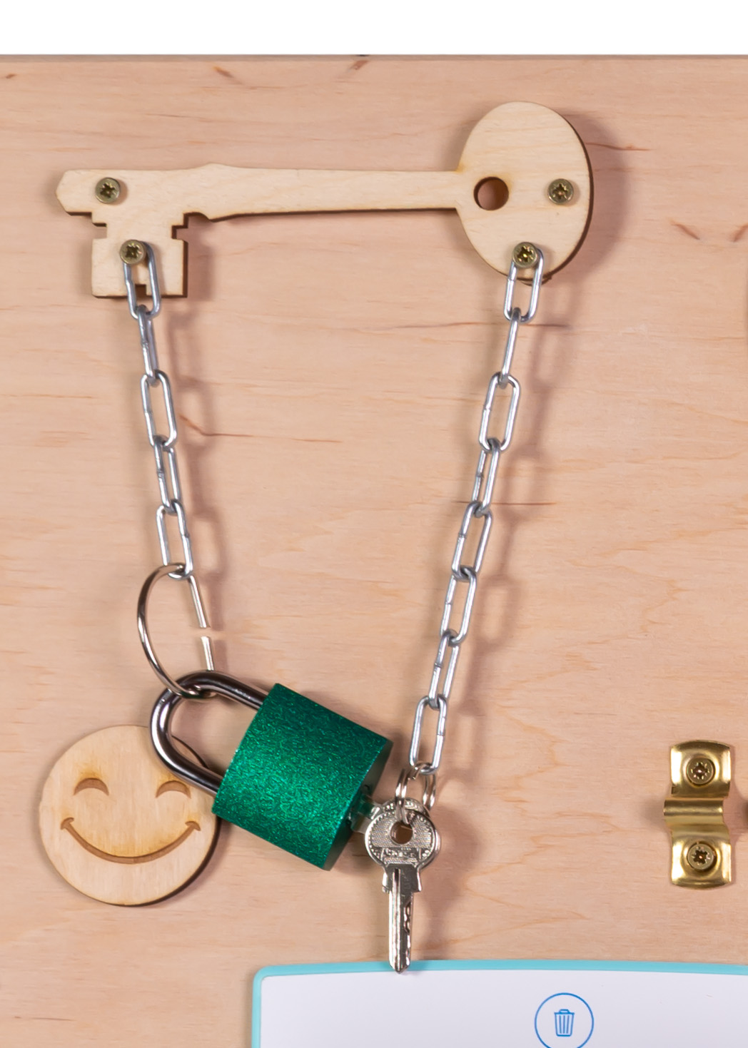 Tablica manipulacyjna drewniana 75 x 50 cm - obrazek 8