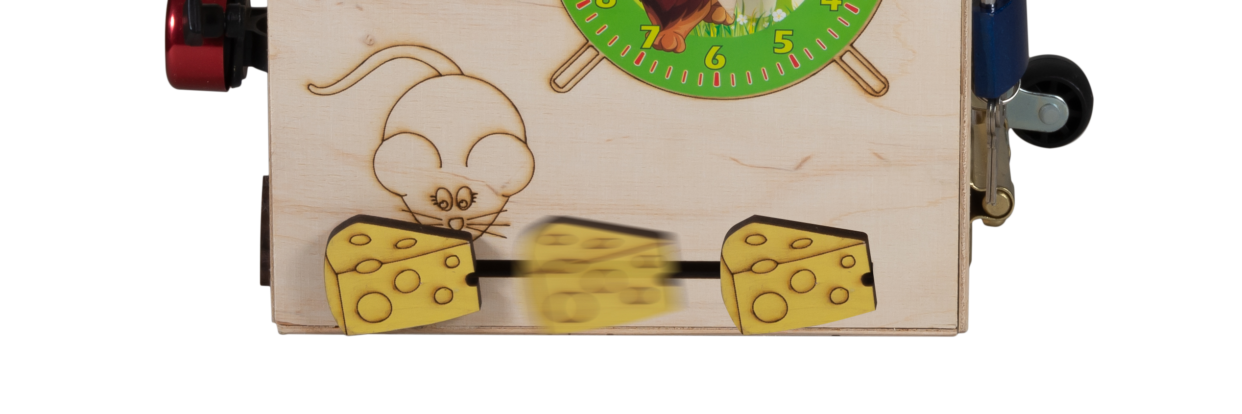 Kostka manipulacyjna drewniana sensoryczna 20,5cm - obrazek 7