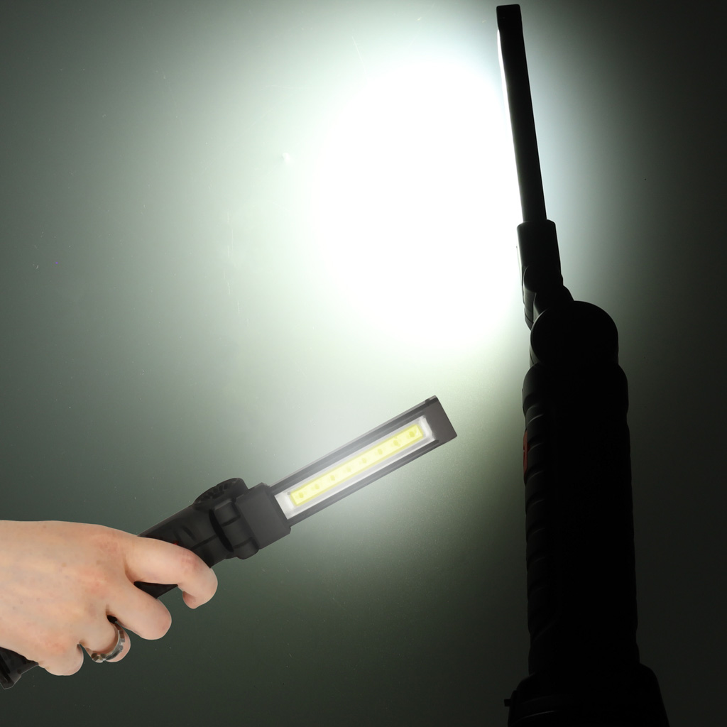 Lampa warsztatowa latarka LED USB 5 trybów składana magnes hak akumulator 1200 mAh 200 lm KAFUWELL - obrazek 4