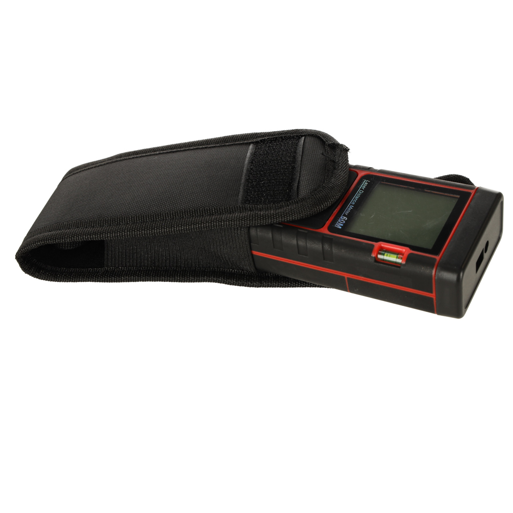 Dalmierz laserowy miernik odległości cyfrowy wodoodporny IP54 3mm/60m pokrowiec zasilanie bateryjne KAFUWELL - obrazek 5