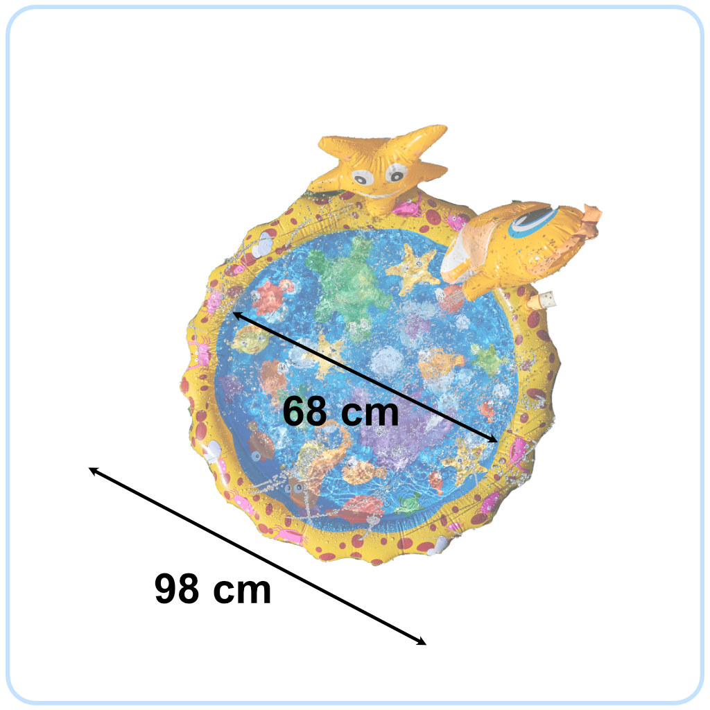 Zraszacz wodny mata wodna ogrodowa fontanna kurtyna wodna brodzik dla dzieci 98cm - obrazek 4