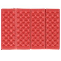 Mata piankowa składana do siedzenia turystyczna czerwona