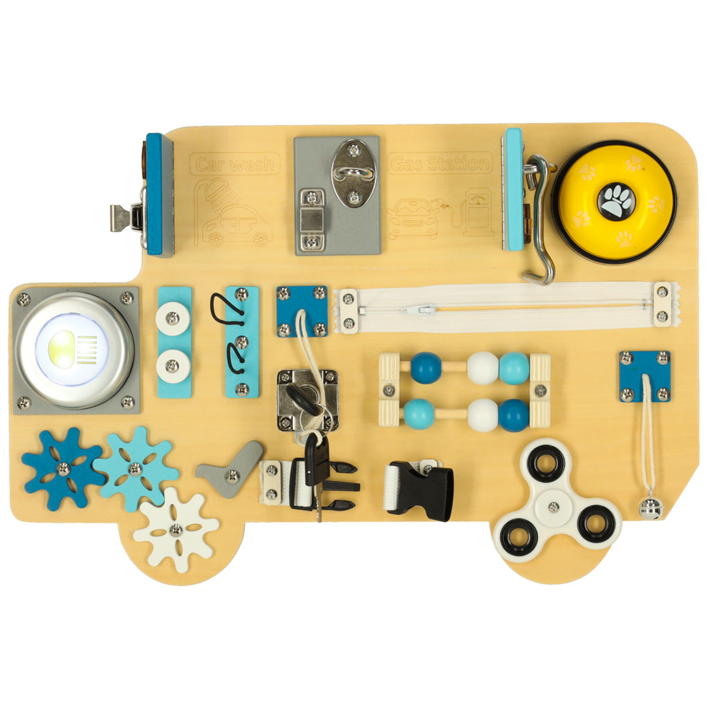 Tablica manipulacyjna sensoryczna LULILO BUSO - obrazek 3