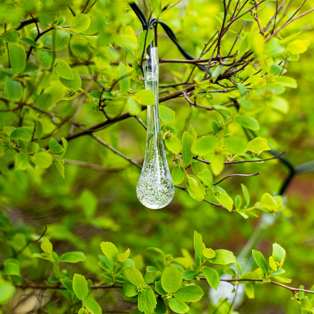 Lampki solarne ogrodowe łezki 6,5m 30LED zimny biały - obrazek 6