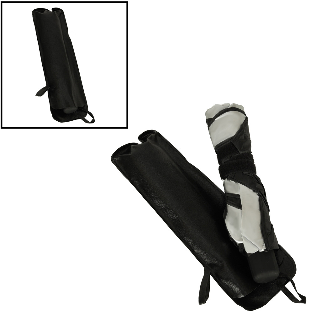 Parasol osłona przeciwsłoneczna na przednią szybę do samochodu auta mata składana UV 78x130cm - obrazek 6