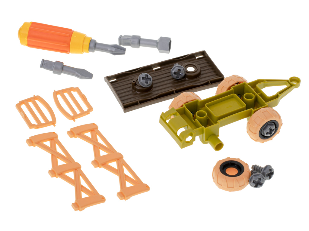 Farma traktor z przyczepą ciągnik do skręcania zwierzęta śrubokręt - obrazek 7