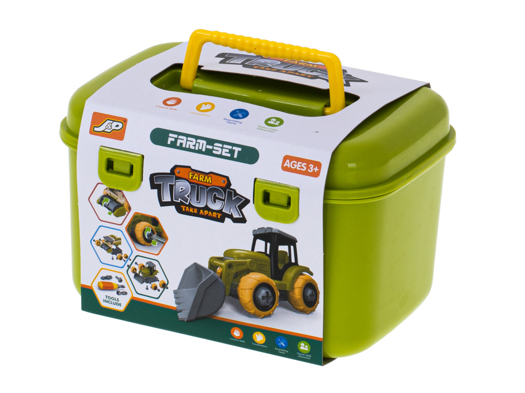 Farma traktor z przyczepą ciągnik do skręcania zwierzęta śrubokręt - obrazek 8