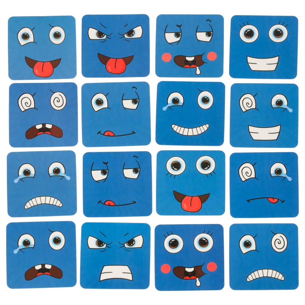 Gra edukacyjne wyzwania nauka emocji klocki drewniane - obrazek 5