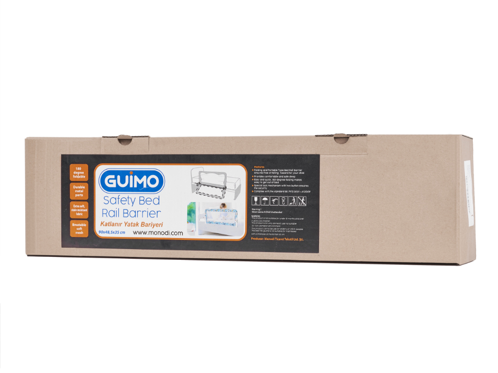 Barierka osłona ochronna do łóżka otwierana 90cm zwierzęta - obrazek 4