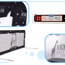 Barierka osłona ochronna do łóżka otwierana150cm czarna