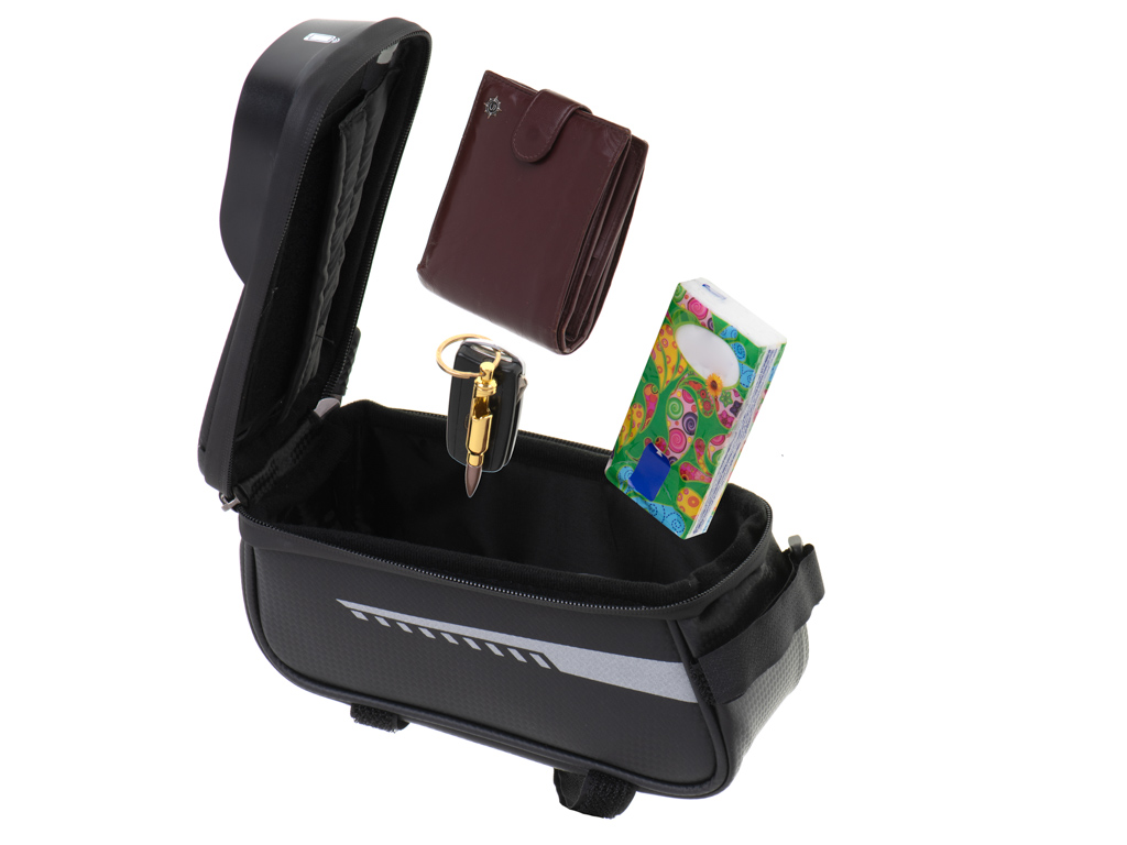 Torba rowerowa sakwa wodoodporna uchwyt na telefon - obrazek 6