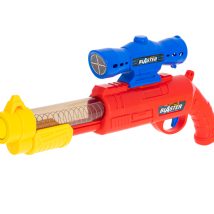 Głodny lew strzelanie do celu gra zręcznościowa zestaw pistolet i kulki