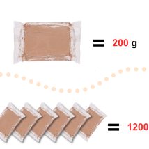 Glina rzeźbiarska masa do modelowania zapas do koła garncarskiego 1200g