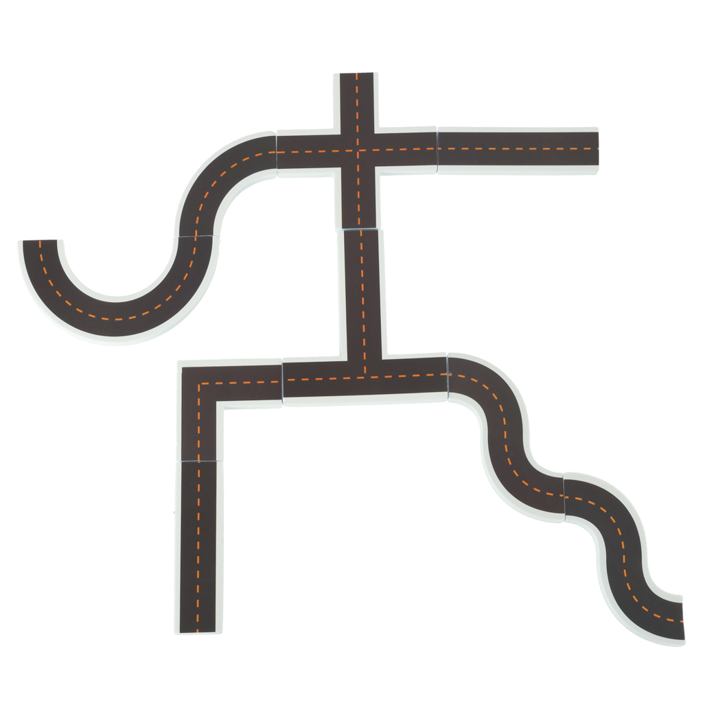 Zabawka do kąpieli wanny wodna dla dzieci naklejki piankowe autka ulica puzzle 23 el. - obrazek 5