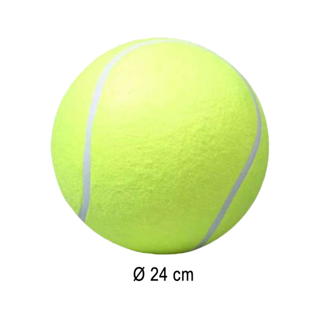 Zabawka dla psa piłka tenisowa gigant XXL 24cm - obrazek 6