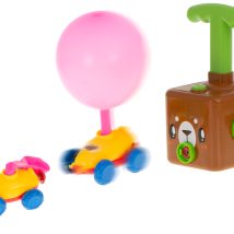 Wyrzutnia balonów samochód aerodynamiczny miś zestaw 23 elementy