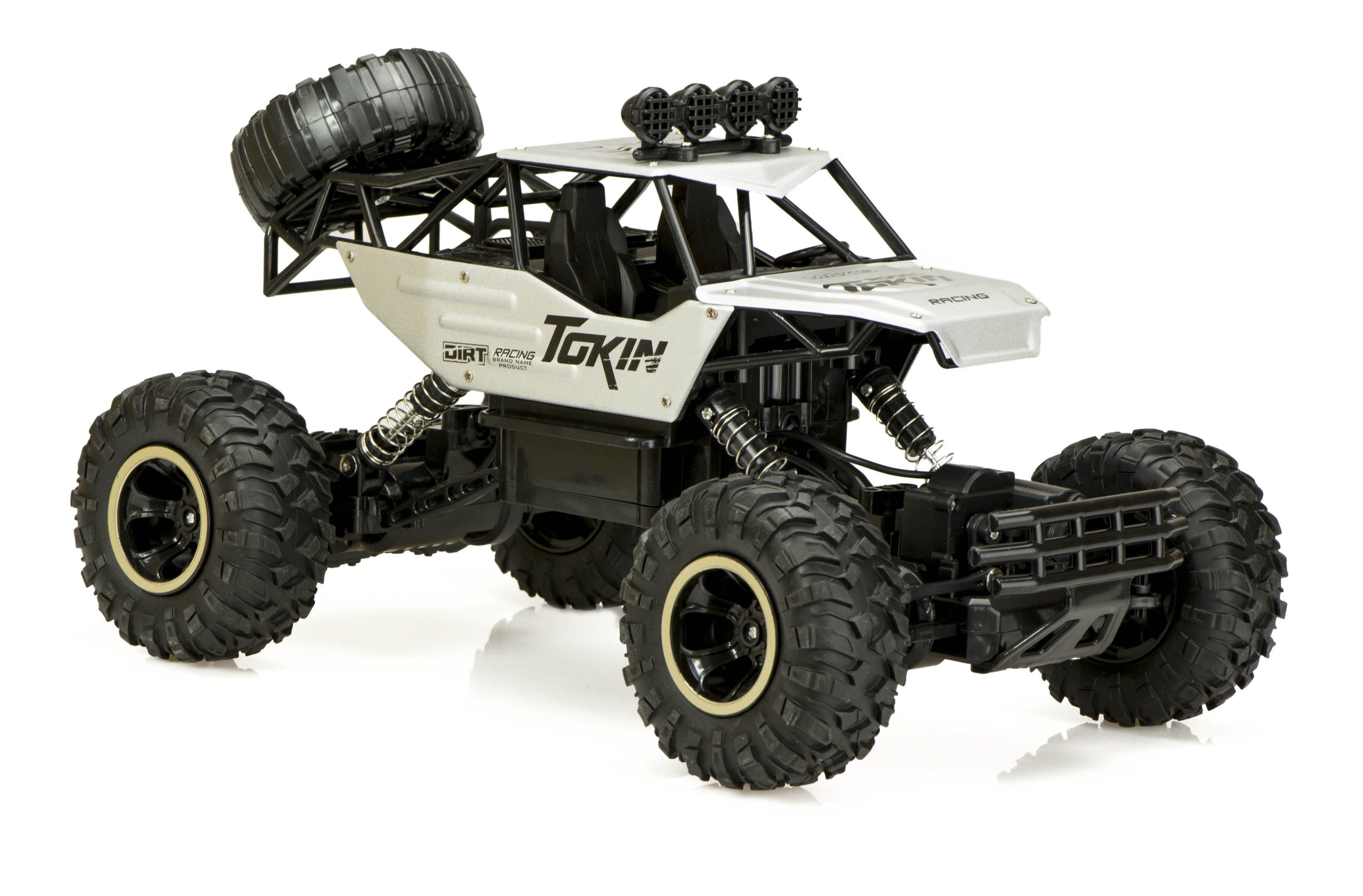 Samochód zdalnie sterowany na pilota RC Rock Crawler 1:12 4WD METAL srebrny - obrazek 4