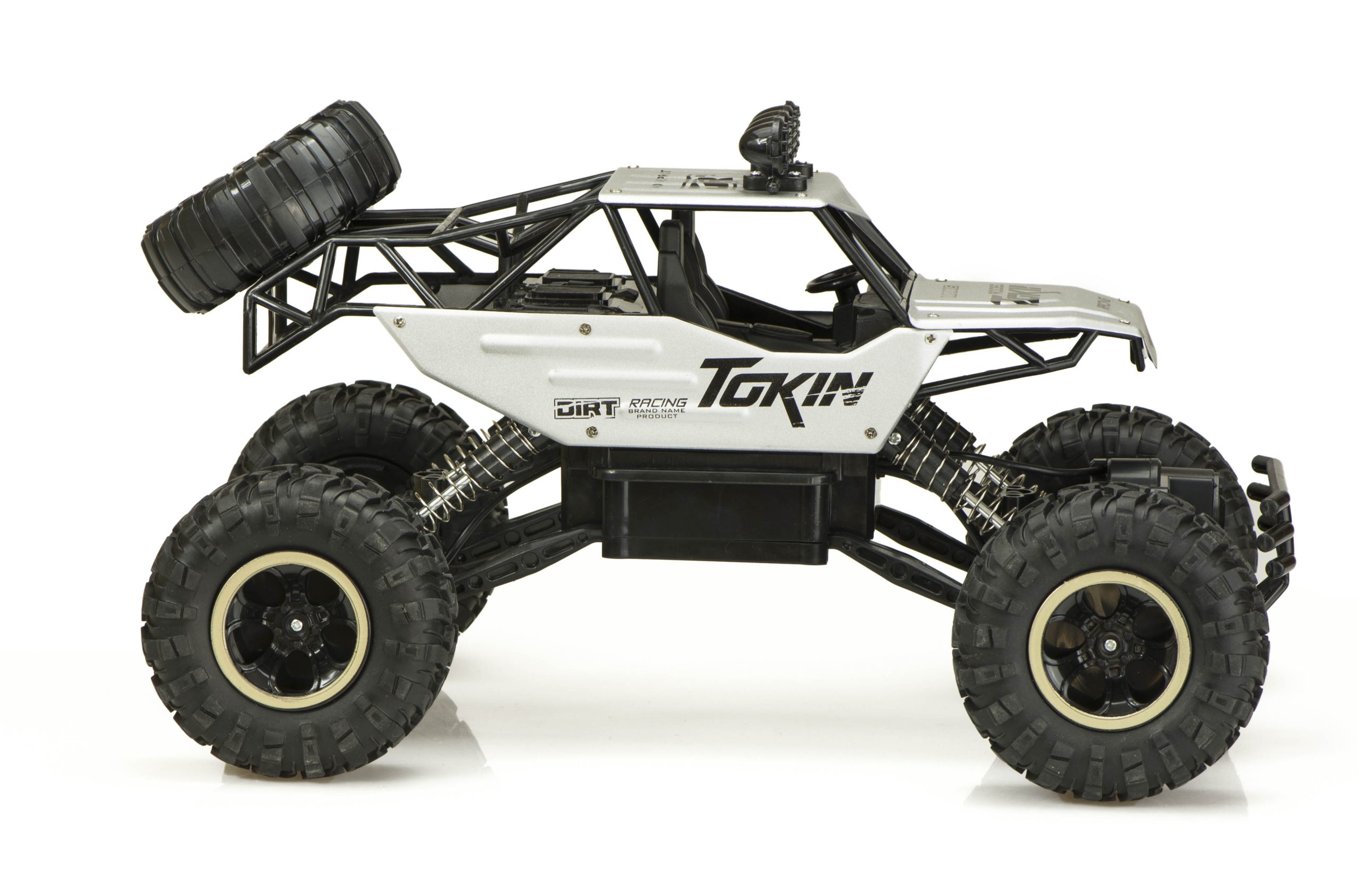 Samochód zdalnie sterowany na pilota RC Rock Crawler 1:12 4WD METAL srebrny - obrazek 5