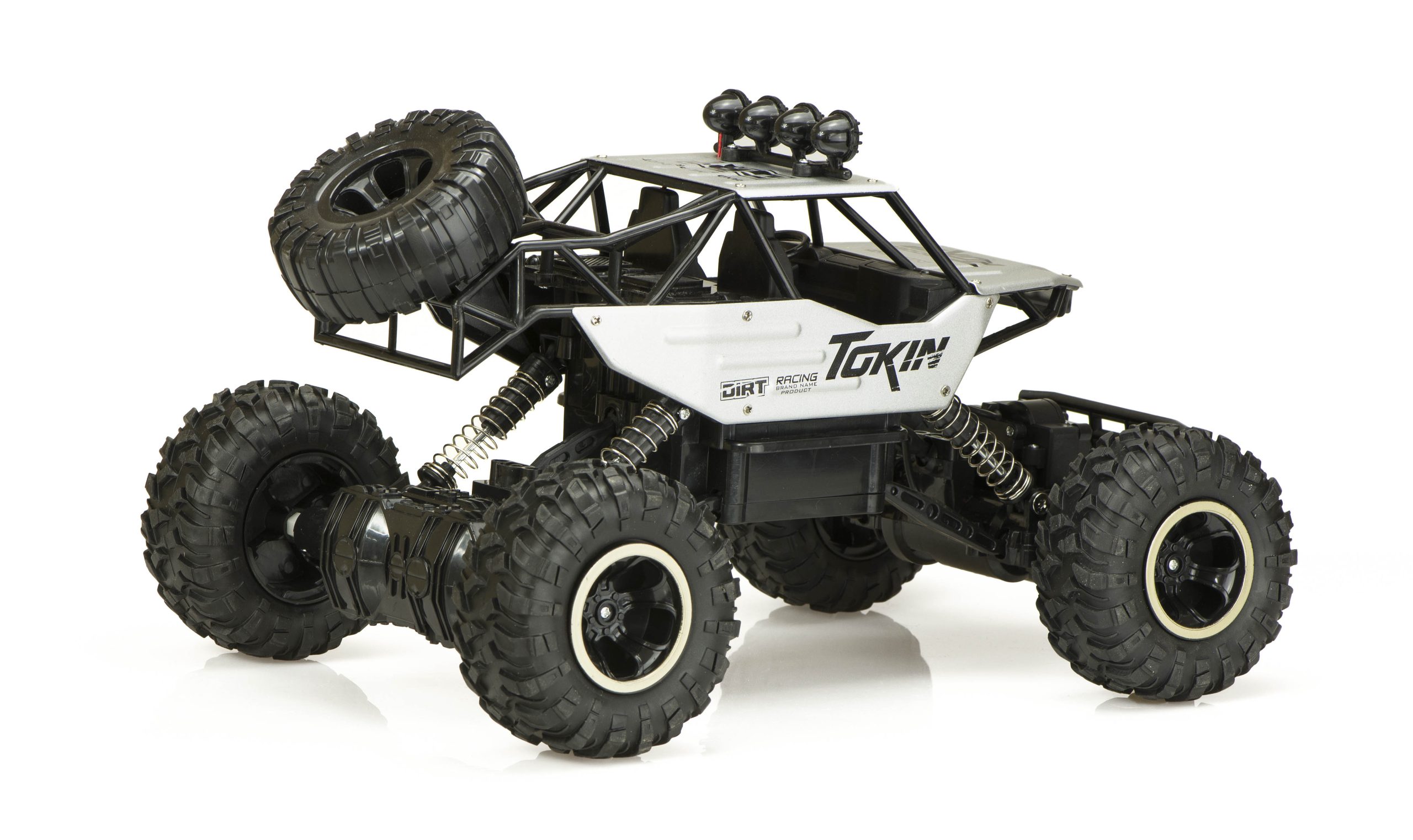 Samochód zdalnie sterowany na pilota RC Rock Crawler 1:12 4WD METAL srebrny - obrazek 6