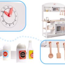 Kuchnia dla dzieci drewniana MDF MODERN CLASSIC akcesoria 82cm