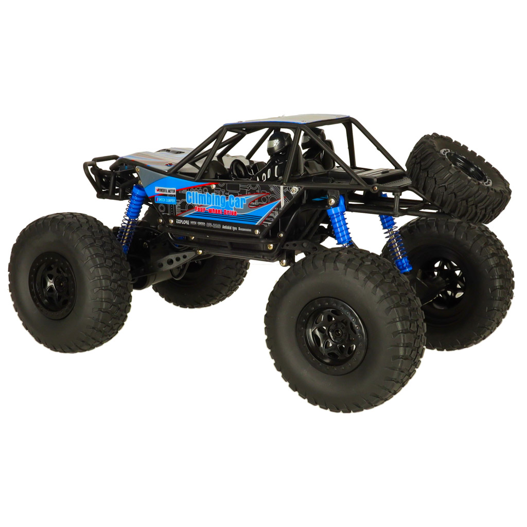 Samochód zdalnie sterowany na pilota RC Crawler Climbing Car 1:10 4WD 48cm niebieski - obrazek 4