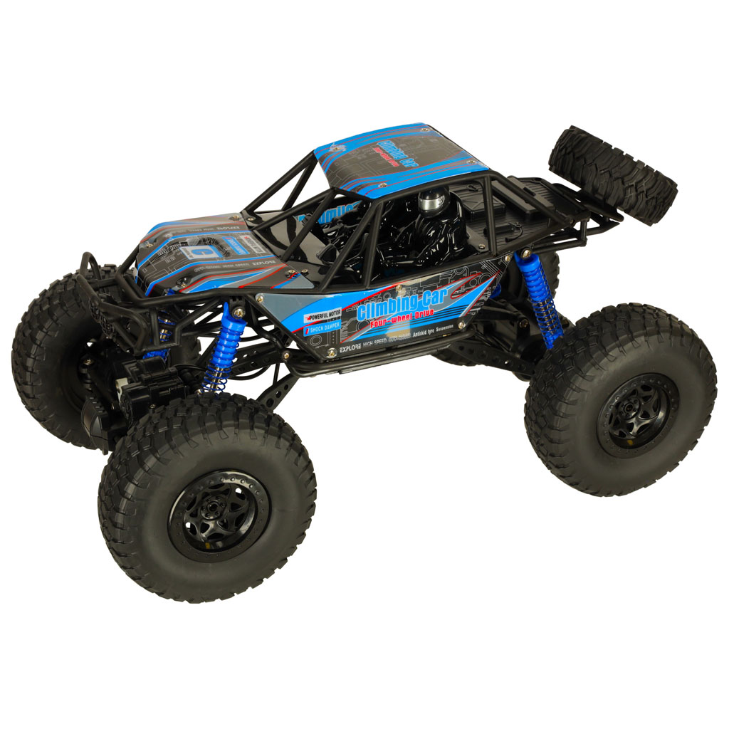 Samochód zdalnie sterowany na pilota RC Crawler Climbing Car 1:10 4WD 48cm niebieski - obrazek 6