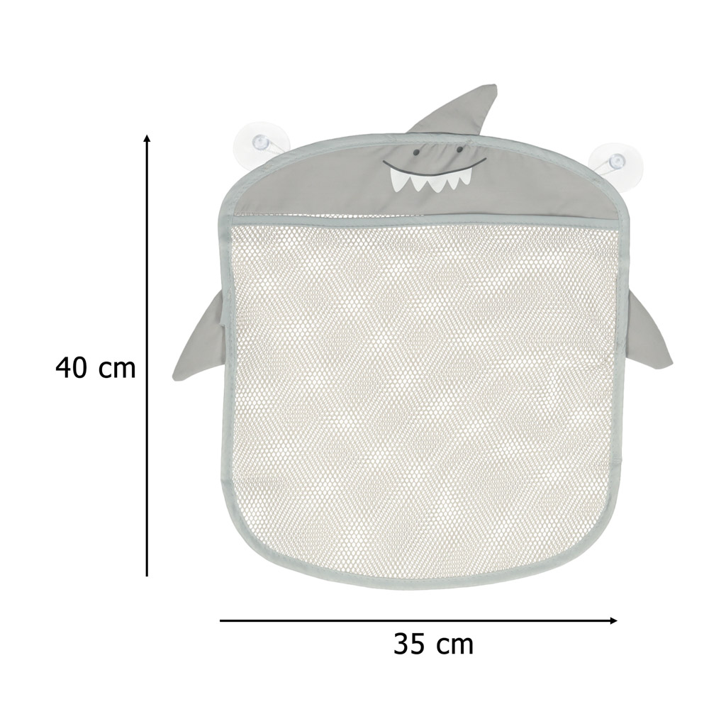 Organizer pojemnik na zabawki kąpielowy szary - obrazek 8