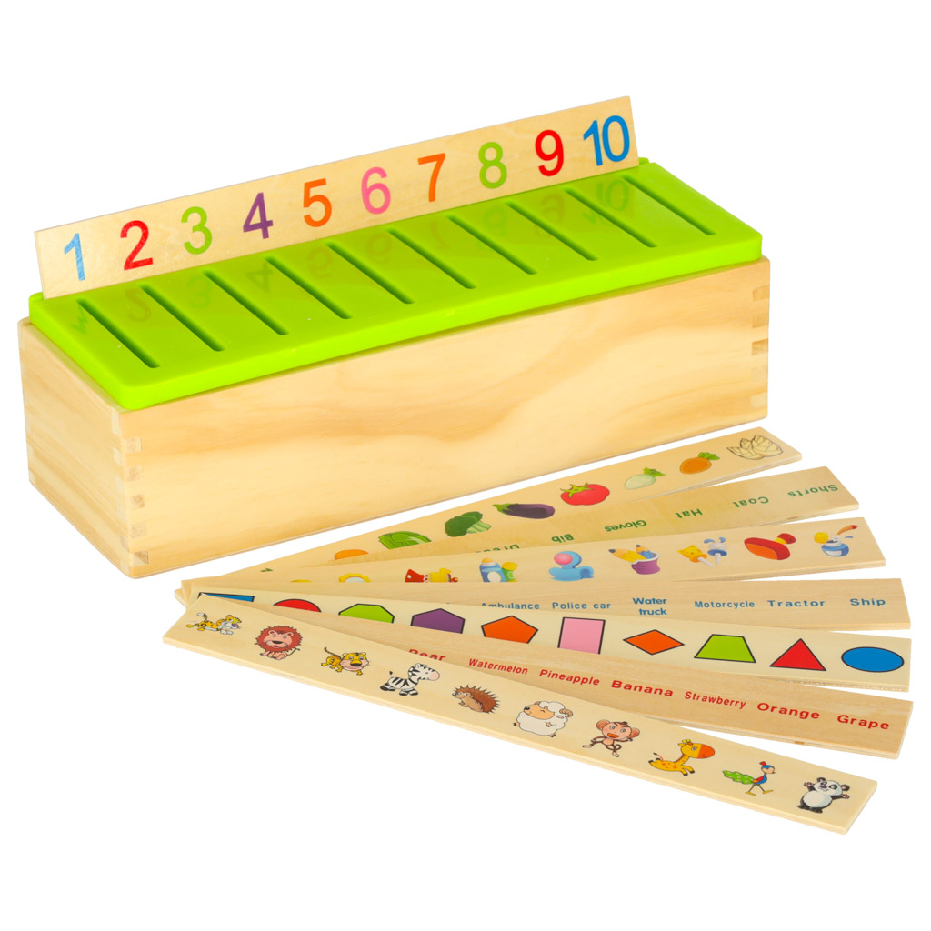 Sorter drewniany układanka logiczna dopasuj obrazki - obrazek 3