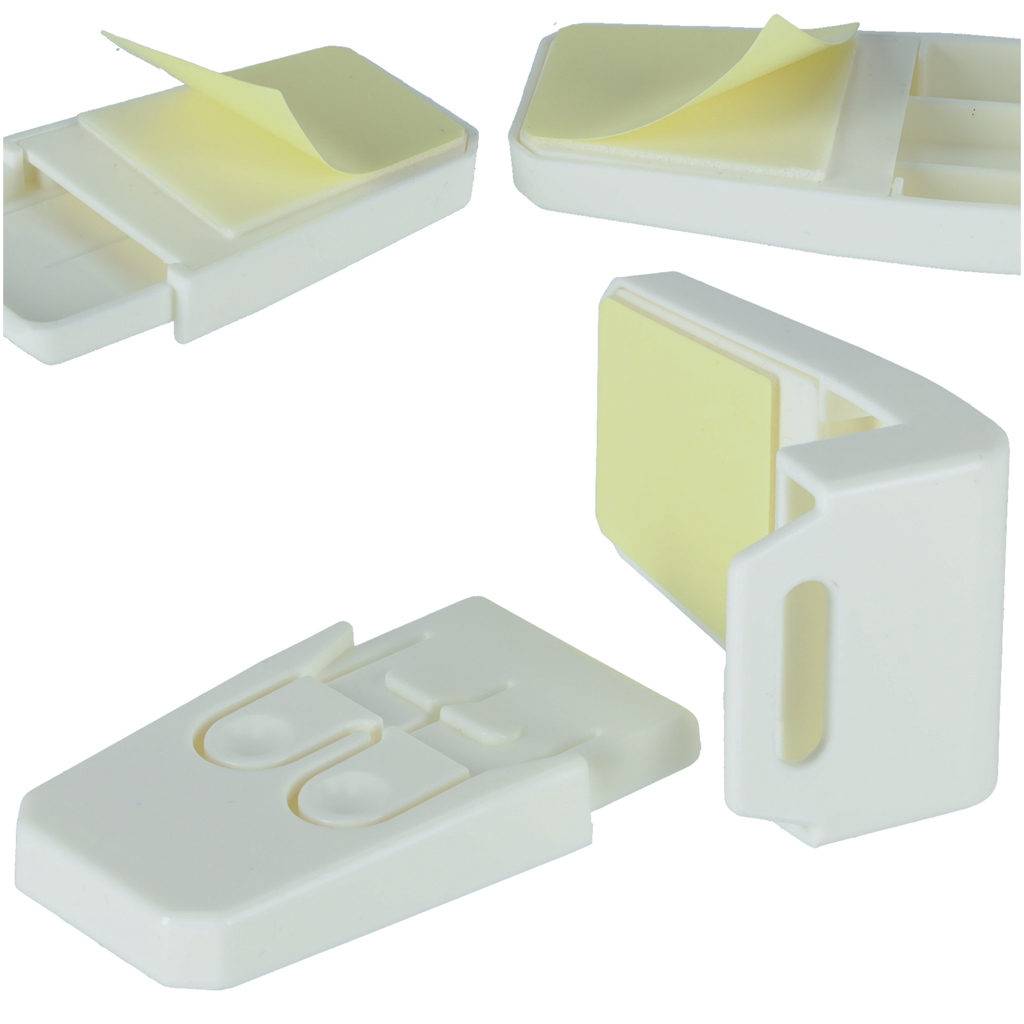 Zabezpieczenie szuflad kątowe wersja 2 białe