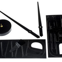 Zegar ścienny naklejany DIY regulowany duży 80-120cm czarny 4 cyfry