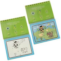 Kolorowanka malowanka Książeczka wodna z mazakiem – Zwierzęta