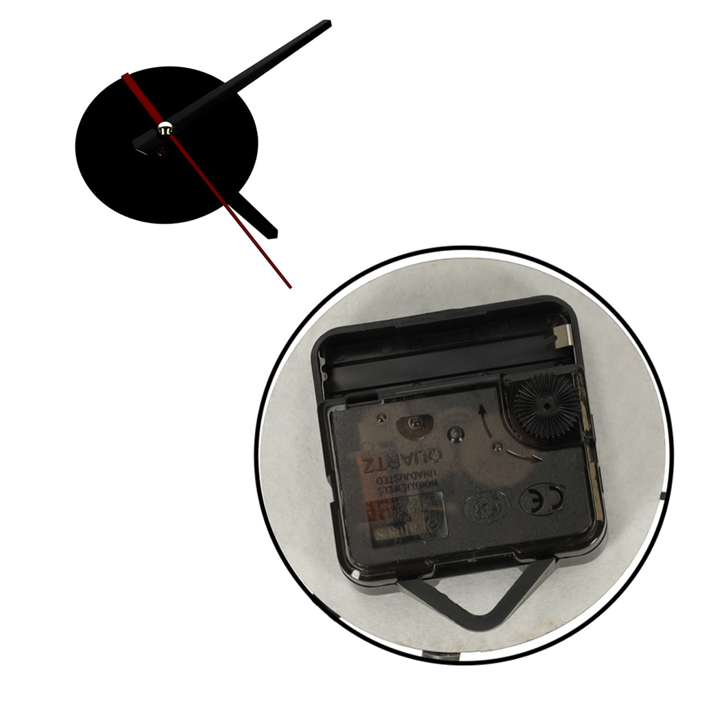 Zegar Ścienny naklejany DIY regulowany nowoczesny czarny 12 godzin - obrazek 8