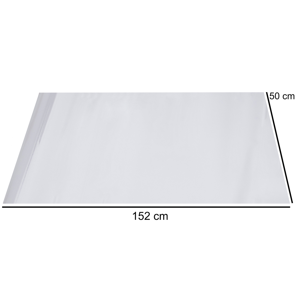 Folia rolka lustrzana lustro chrom srebrna 1,52x18m - obrazek 4