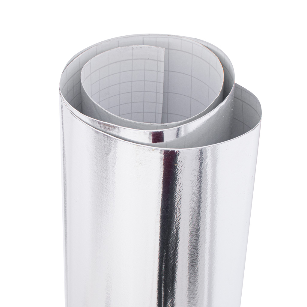 Folia rolka lustrzana lustro chrom srebrna 1,52x18m - obrazek 8