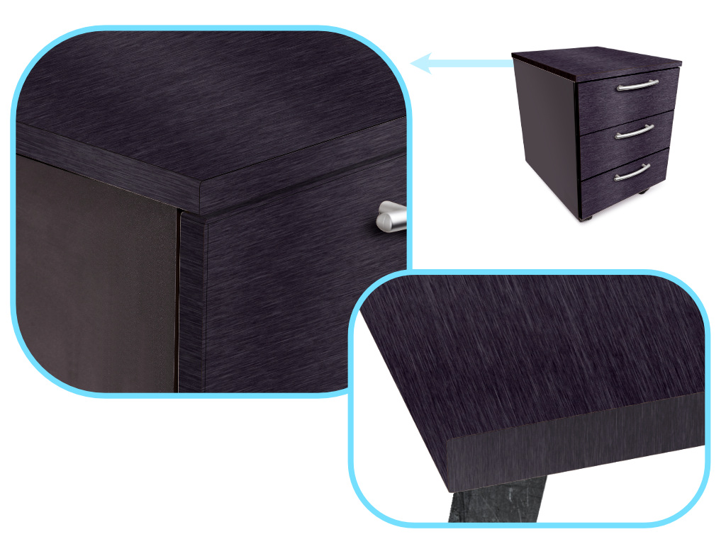 Folia rolka metalic szczotkowana czarna 1,52x30m - obrazek 4