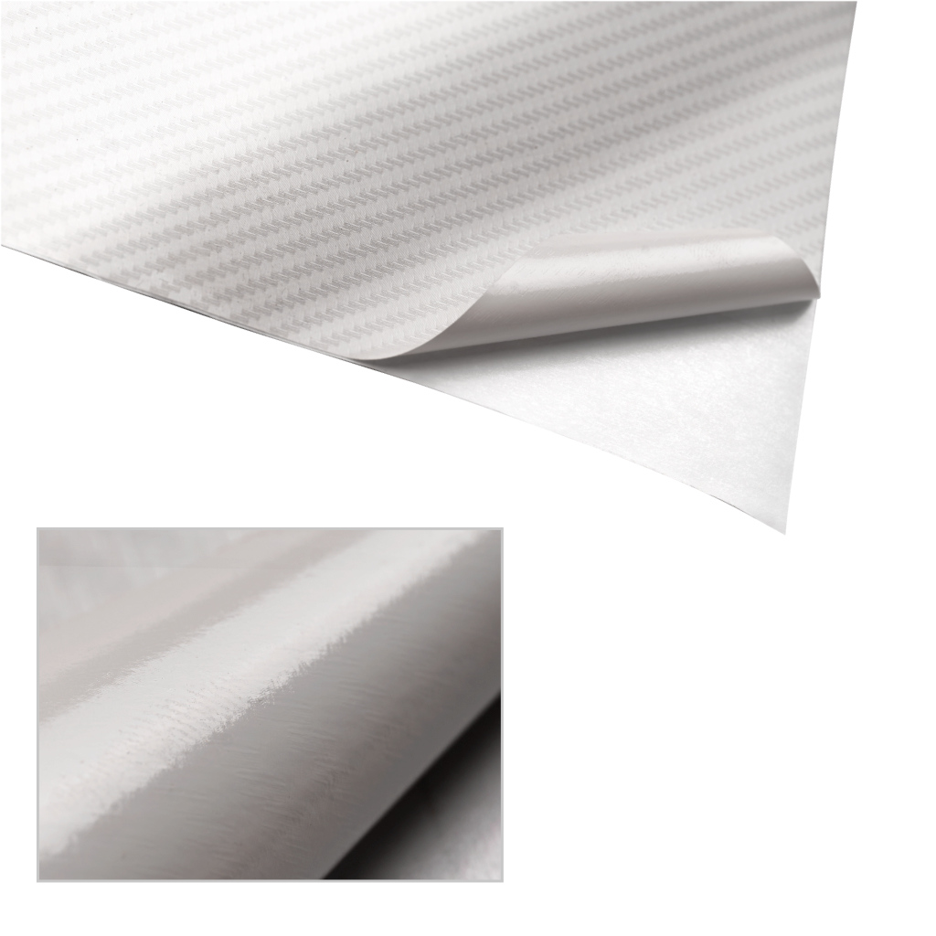 Folia rolka carbon 3D biała 1,27x28m - obrazek 7
